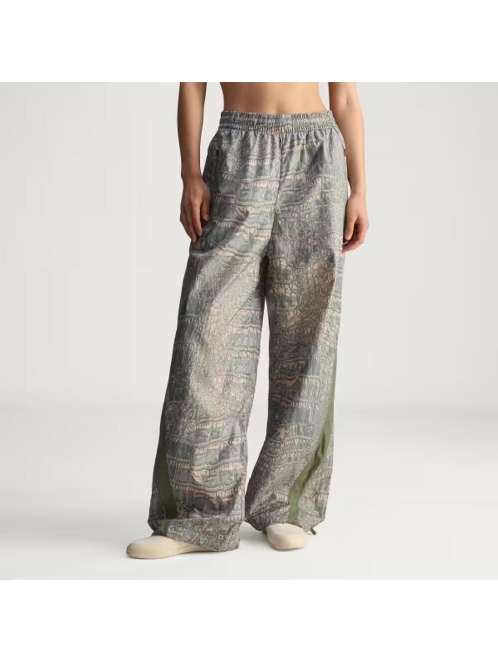 Adidas by Stella McCartney Olive Green & Gray Printed Track Pants